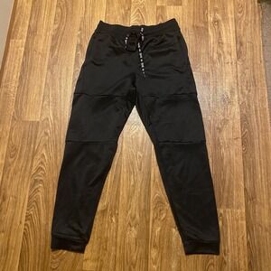 Tapout Sweatpants Men Medium Activewear MMA Workout‎ Training Black Logo